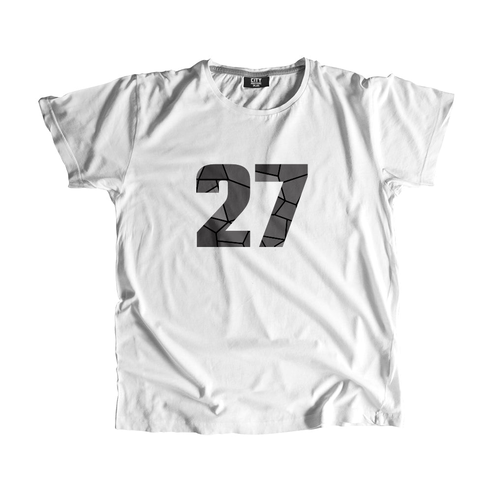 Number 27 Men Unisex T-Shirt (White)