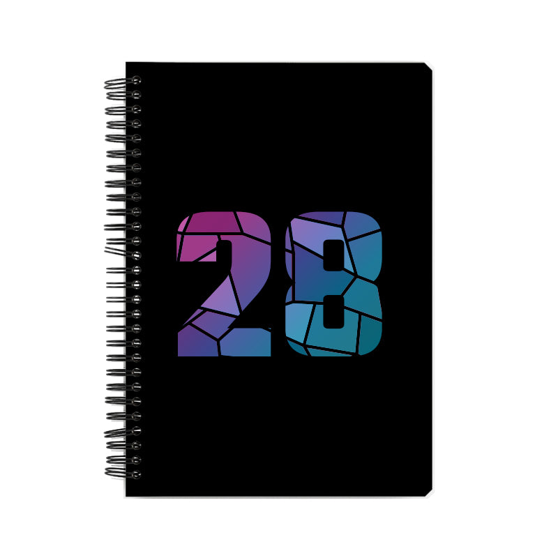 Notebook Plus One 28 Number Spiral Notebook (Black)