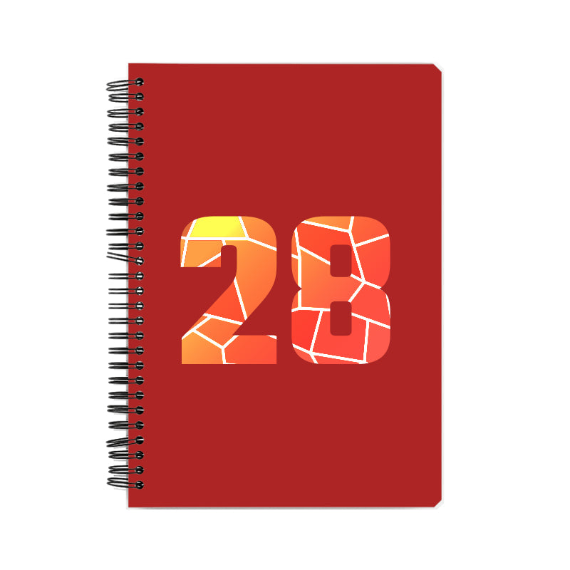 Notebook Plus One 28 Number Spiral Notebook (Red)