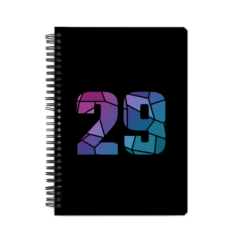 Notebook Plus One 29 Number Spiral Notebook (Black)