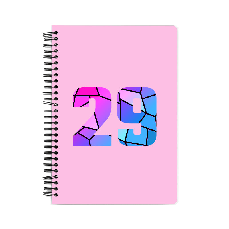 Notebook Plus One 29 Number Spiral Notebook (Light Pink)