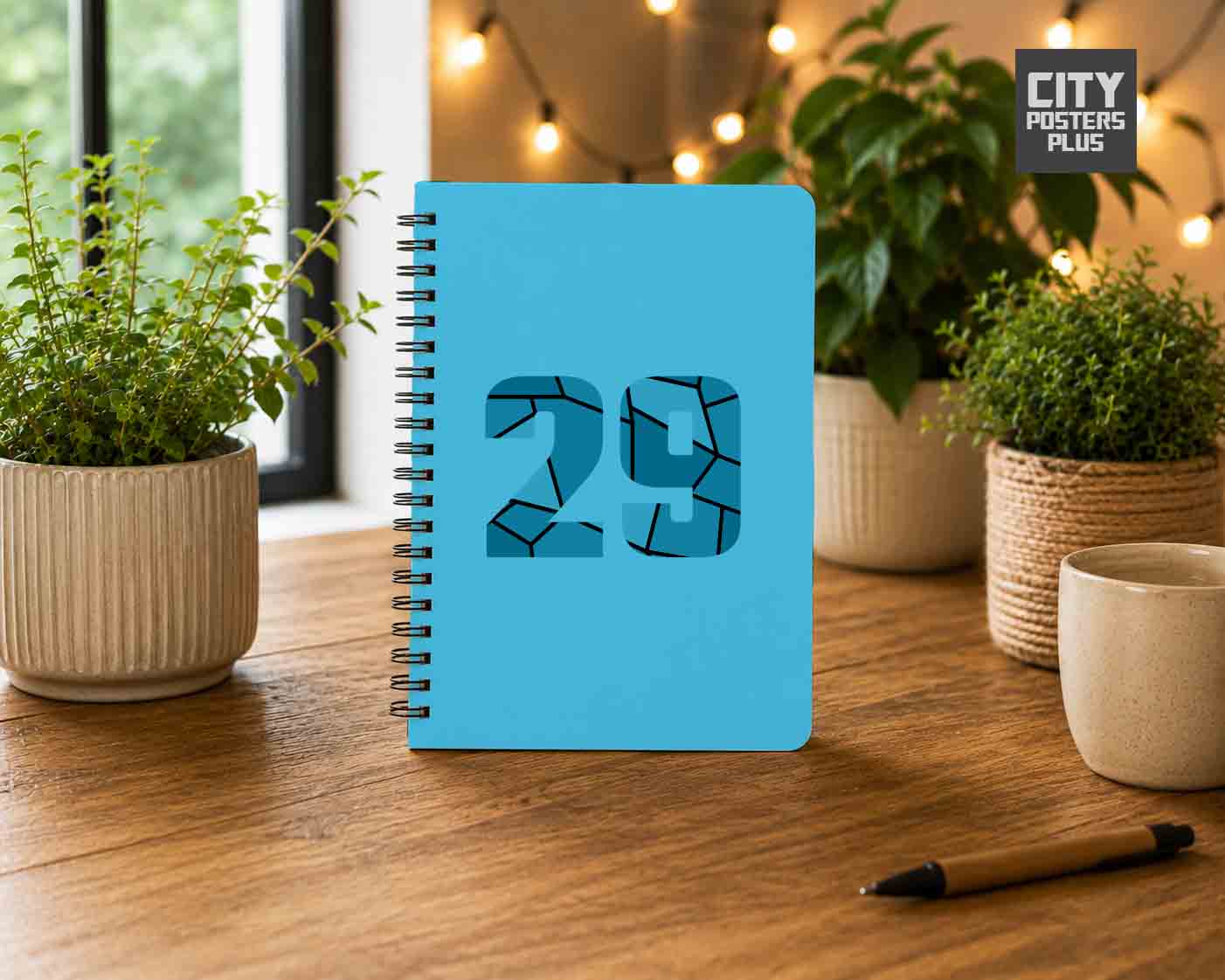 29 Number Notebook (Sky Blue)