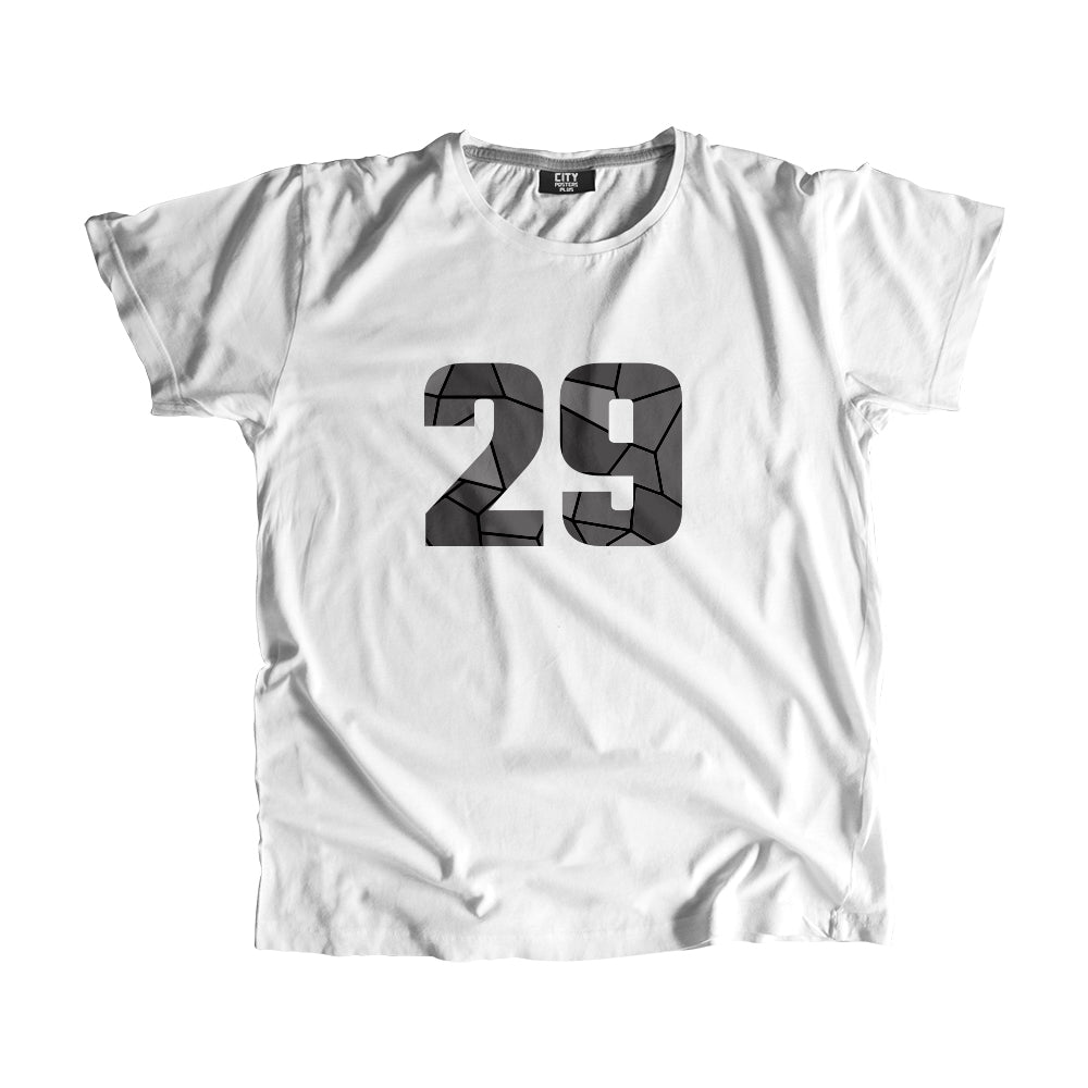 29 Number Men Unisex T-Shirt (White)| Classic Numeric Graphic Tee