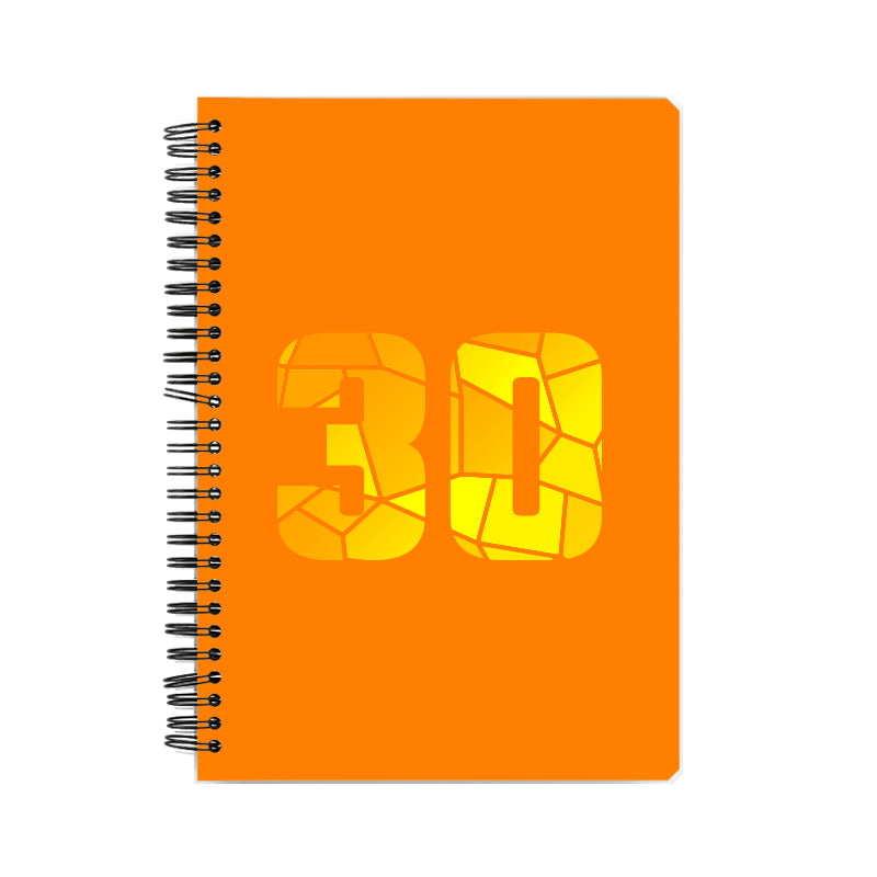 30 Number Notebook (Orange)