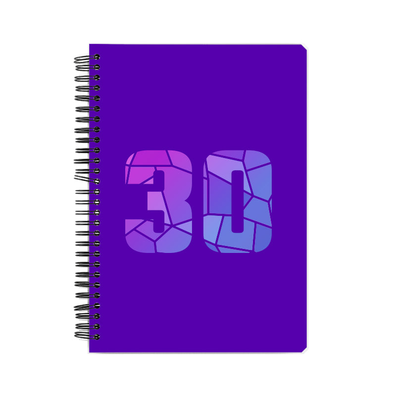 Notebook Plus One 30 Number Spiral Notebook (Purple)