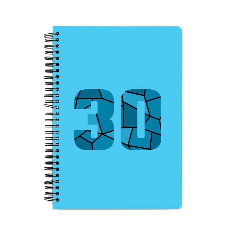 Notebook Plus One 30 Number Spiral Notebook (Sky Blue)