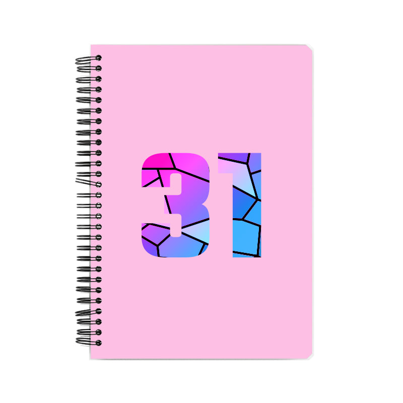 Notebook Plus One 31 Number Spiral Notebook (Light Pink)