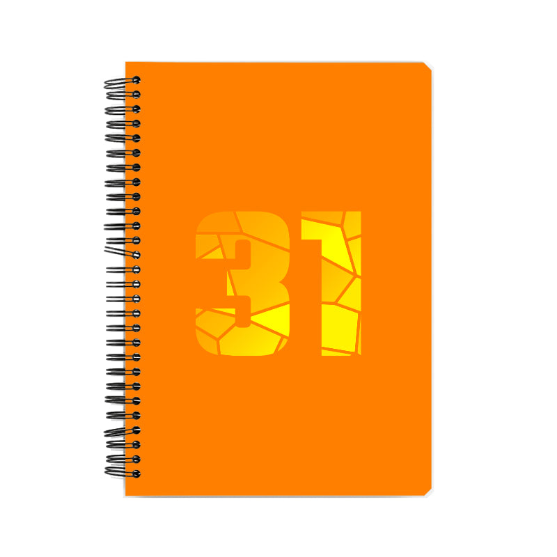 31 Number Notebook (Orange)