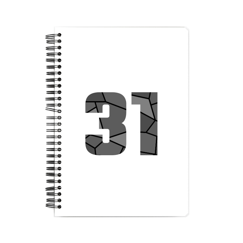 31 Number Notebook (White)