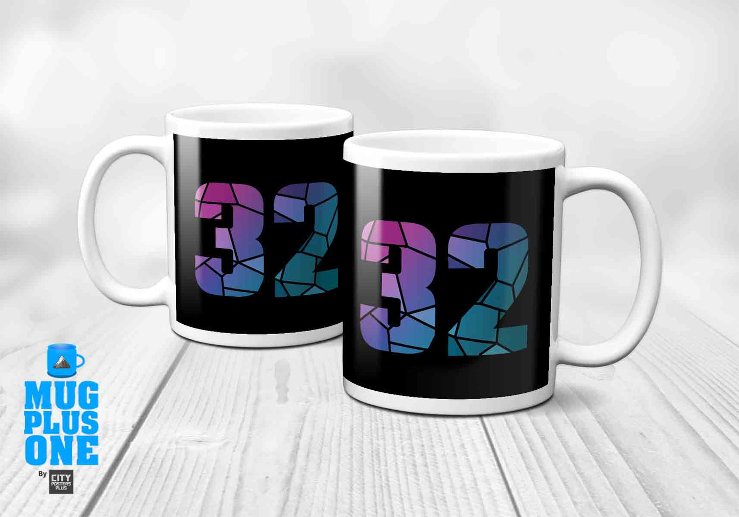 32 Number Mug (Black)
