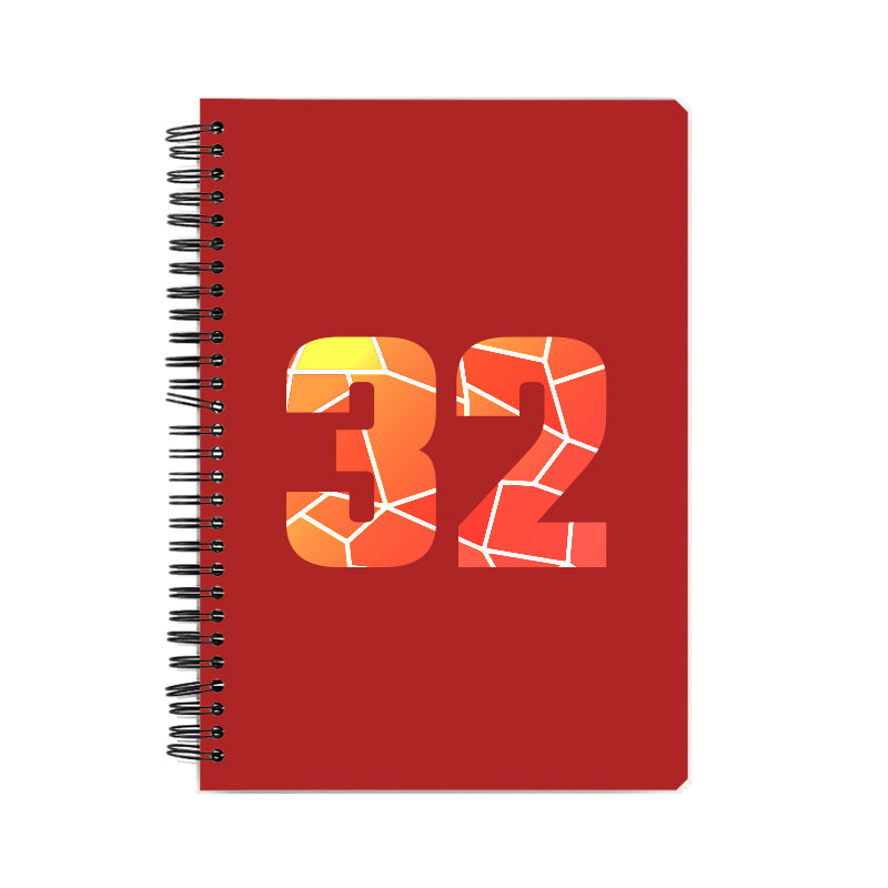 32 Number Notebook (Red)