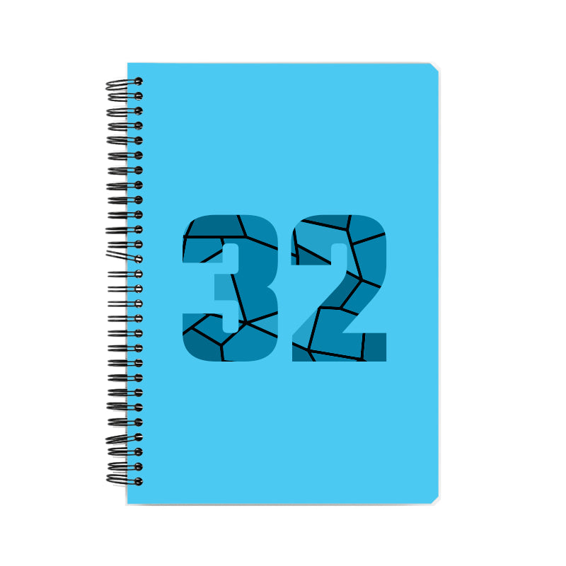 Notebook Plus One 32 Number Spiral Notebook (Sky Blue)
