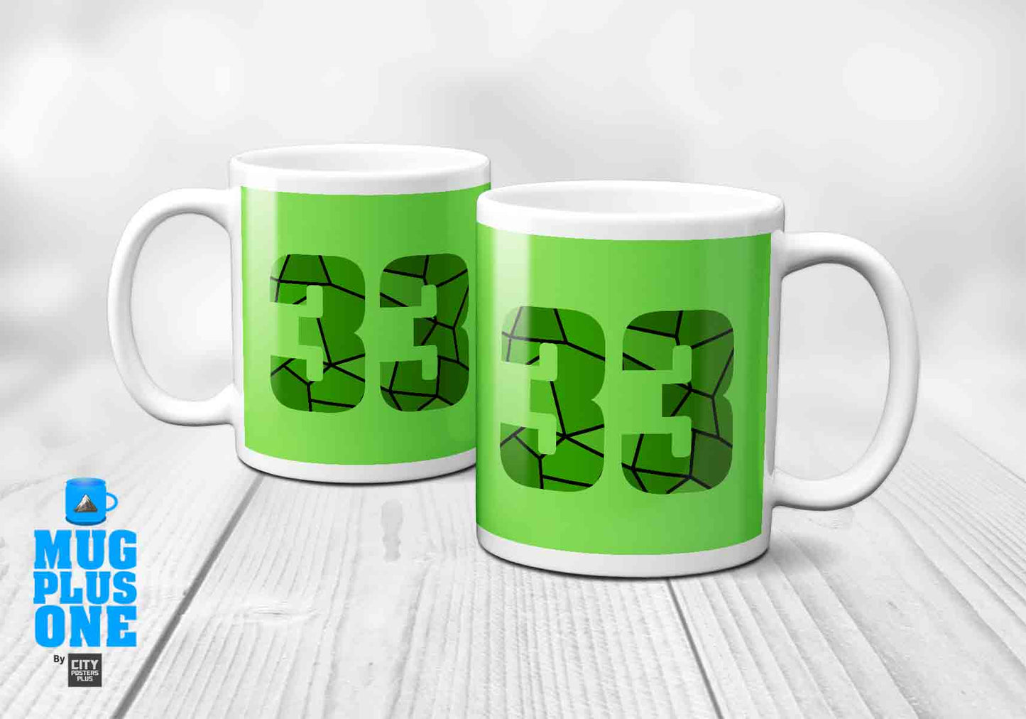 33 Number Mug (Liril Green)