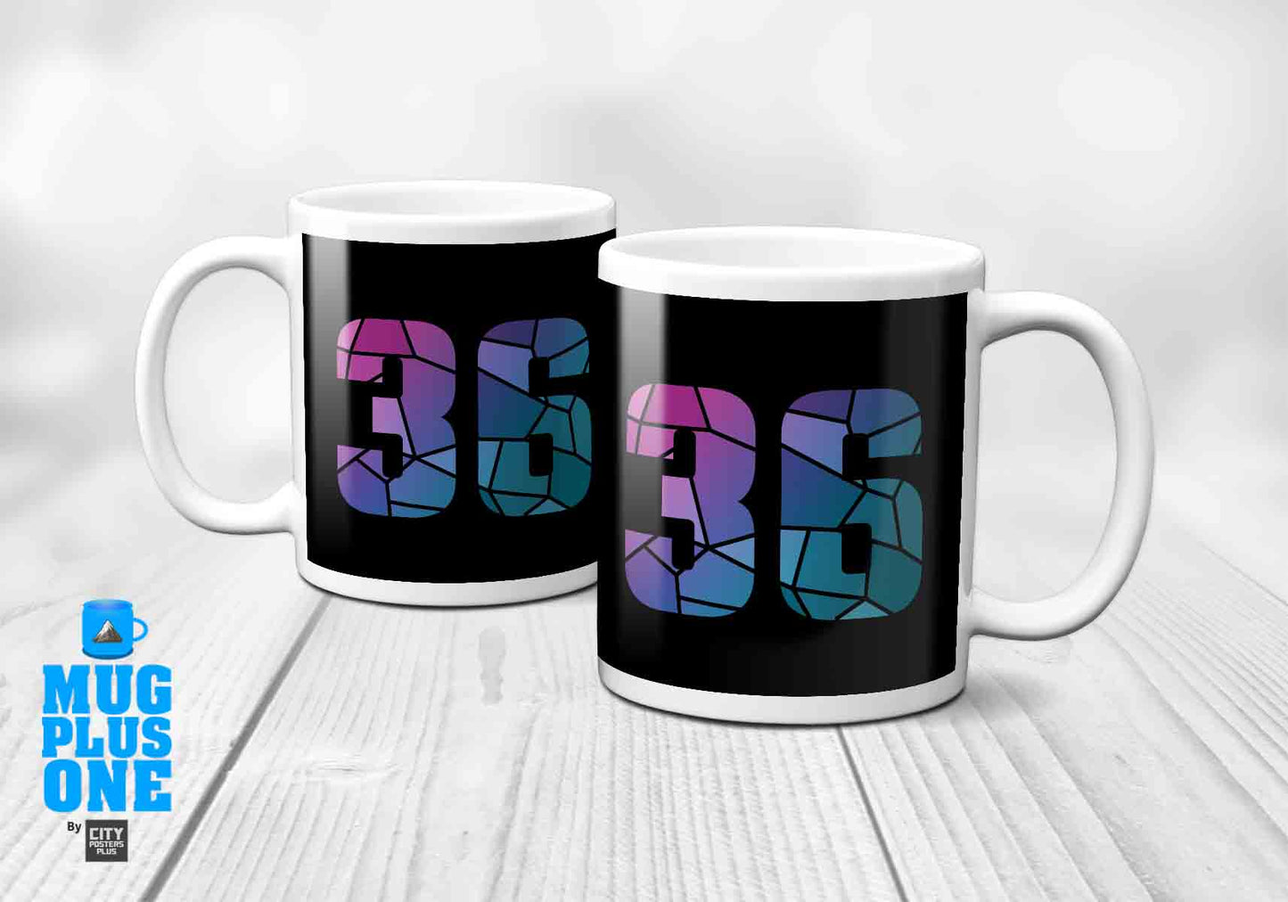 36 Number Mug (Black)