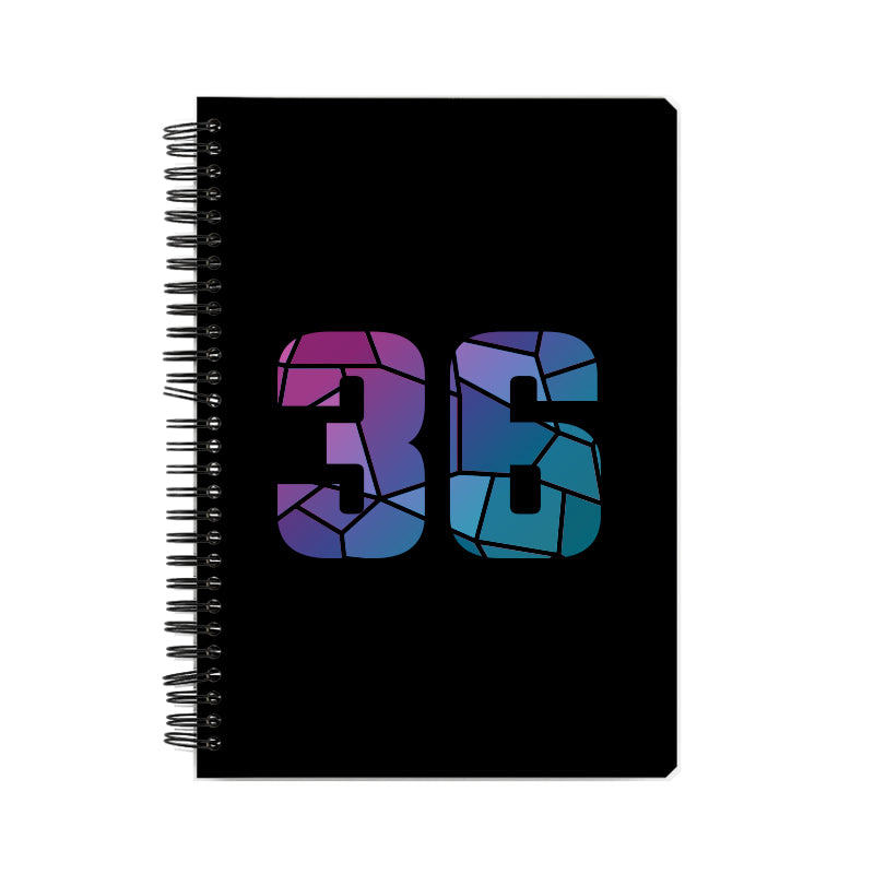 Notebook Plus One 36 Number Spiral Notebook (Black)