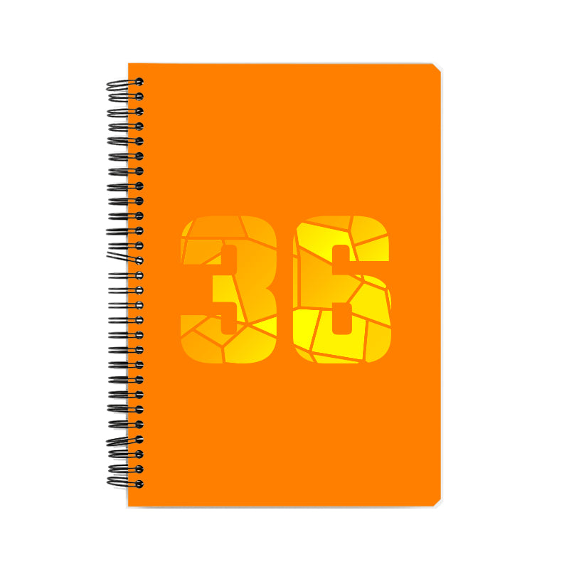 Notebook Plus One 36 Number Spiral Notebook (Orange)