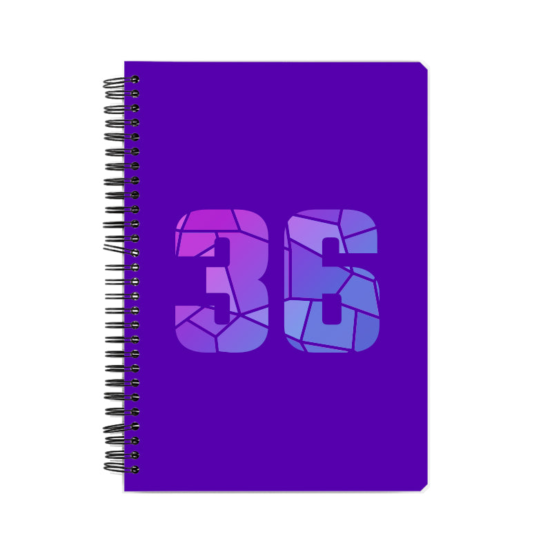 Notebook Plus One 36 Number Spiral Notebook (Purple)