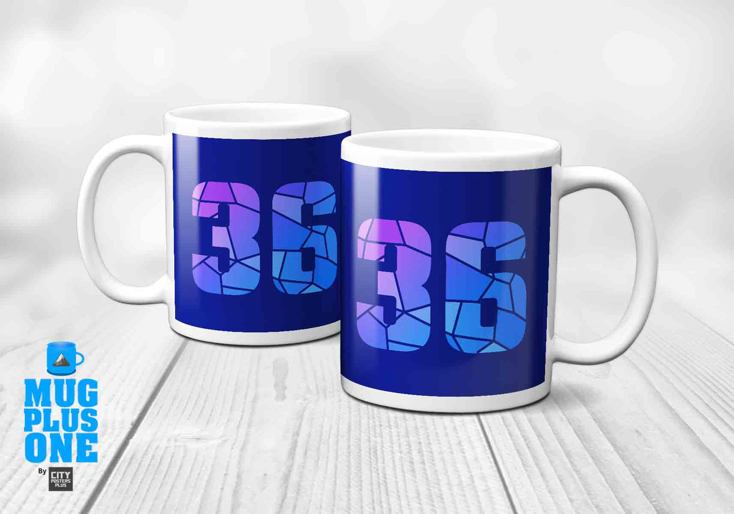 36 Number Mug (Royal Blue)