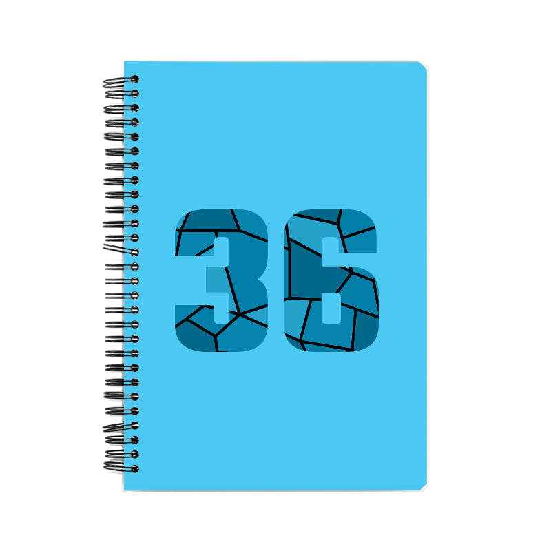 Notebook Plus One 36 Number Spiral Notebook (Sky Blue)