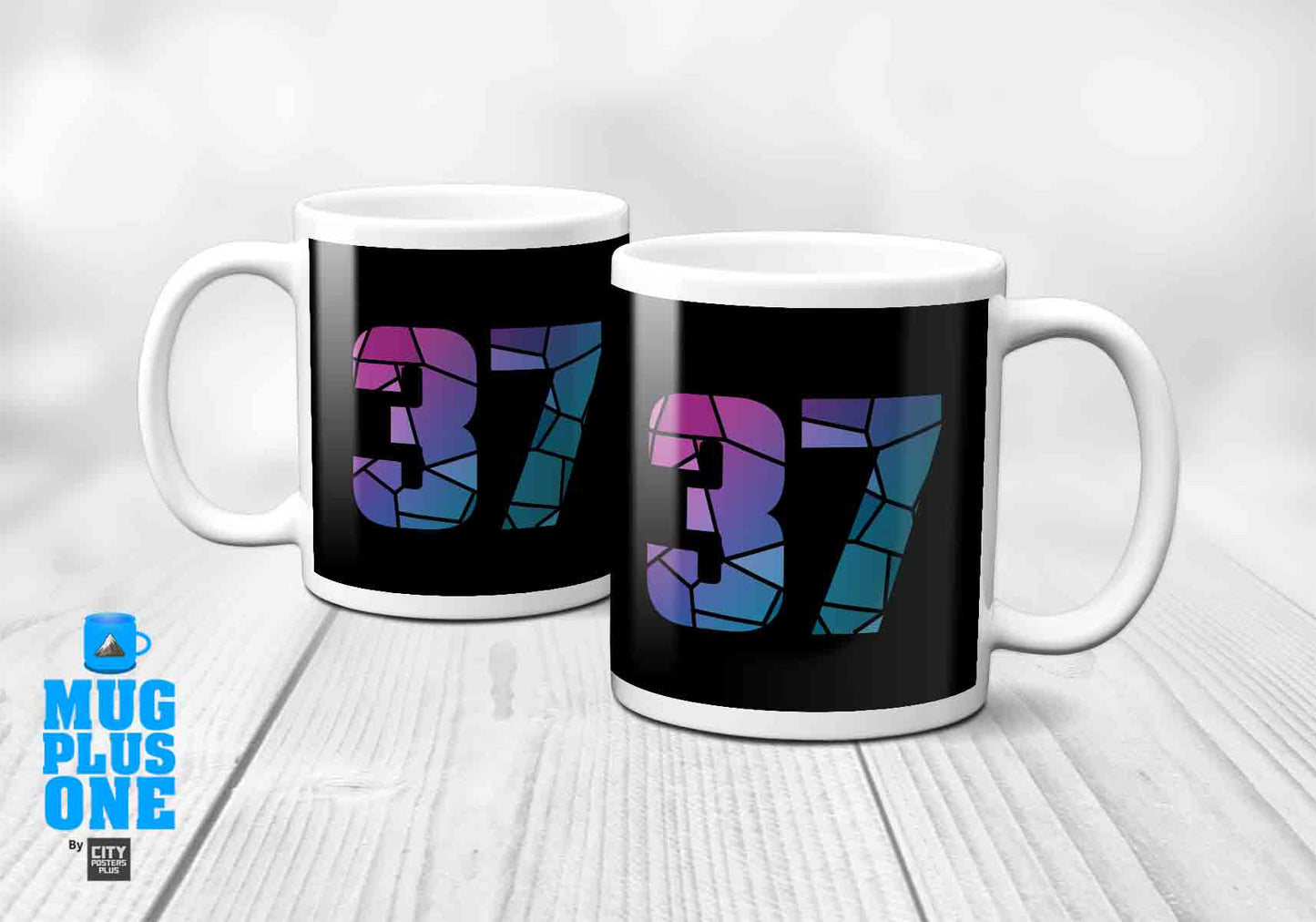 37 Number Mug (Black)