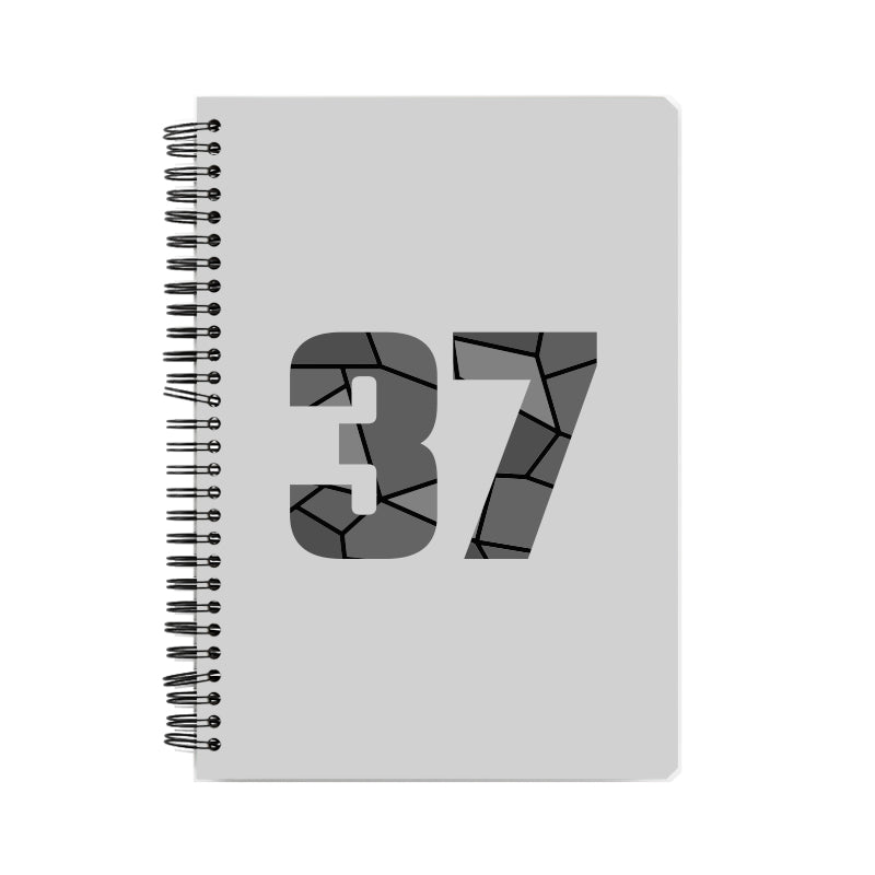 37 Number Notebook (Melange Grey)
