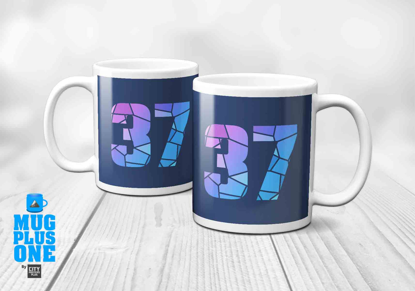 37 Number Mug (Navy Blue)
