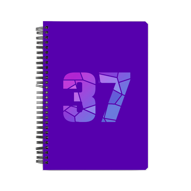 Notebook Plus One 37 Number Spiral Notebook (Purple)