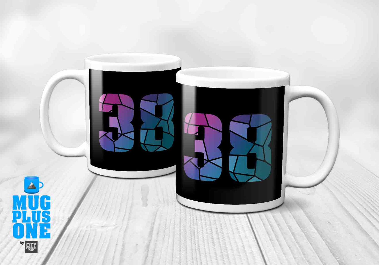 38 Number Mug (Black)
