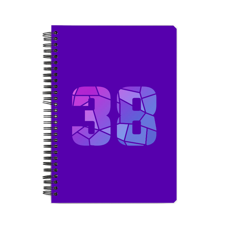 Notebook Plus One 38 Number Spiral Notebook (Purple)