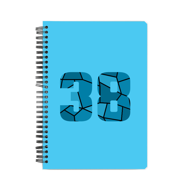 Notebook Plus One 38 Number Spiral Notebook (Sky Blue)