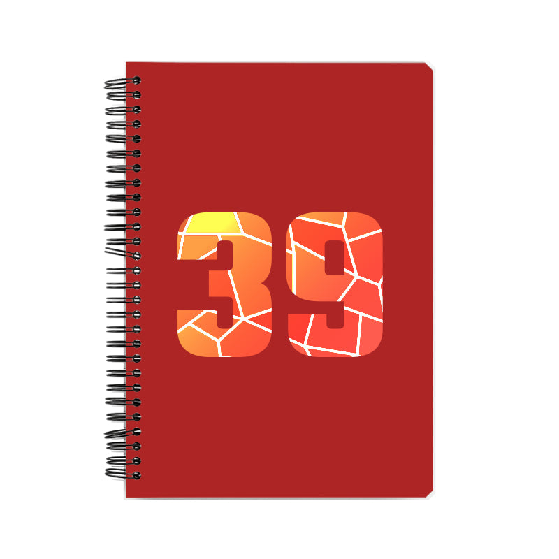 39 Number Notebook (Red)