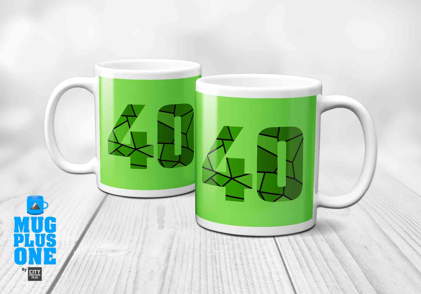 40 Number Mug (Liril Green)