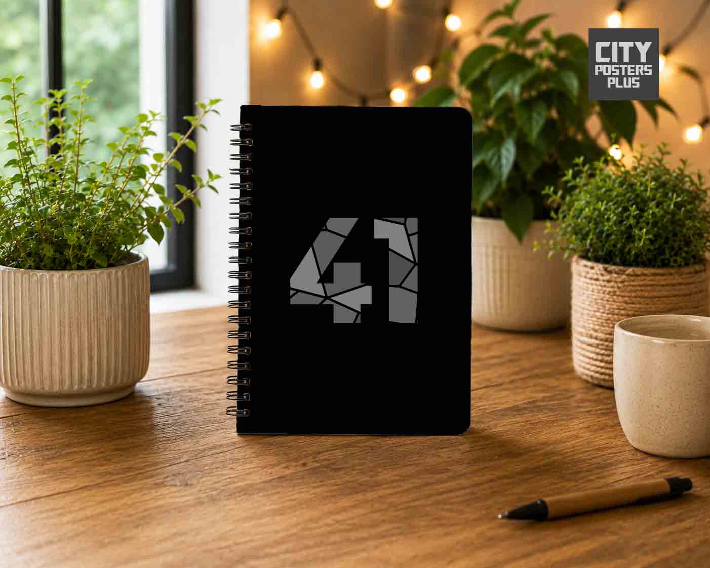 41 Number Notebook (Black)