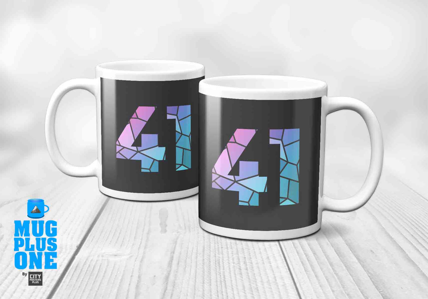 41 Number Mug (Charcoal Grey)