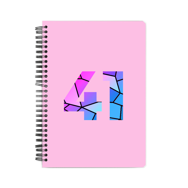 Notebook Plus One 41 Number Spiral Notebook (Light Pink)