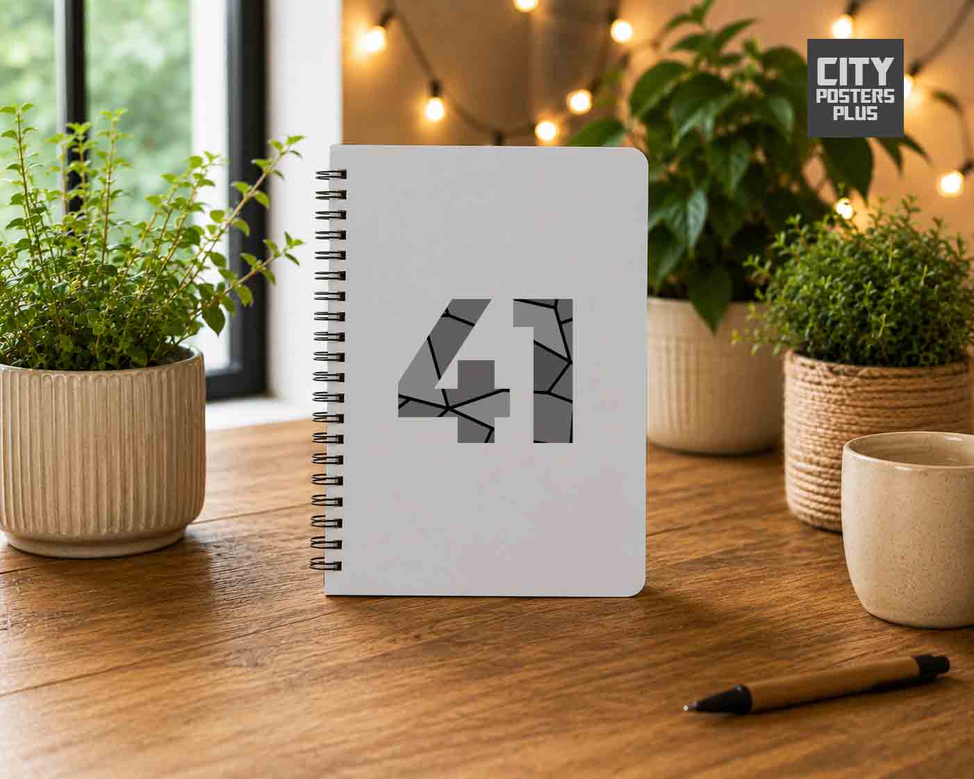 41 Number Notebook (Melange Grey)