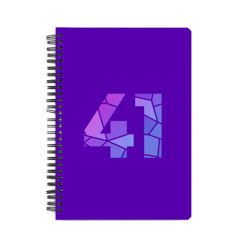 Notebook Plus One 41 Number Spiral Notebook (Purple)