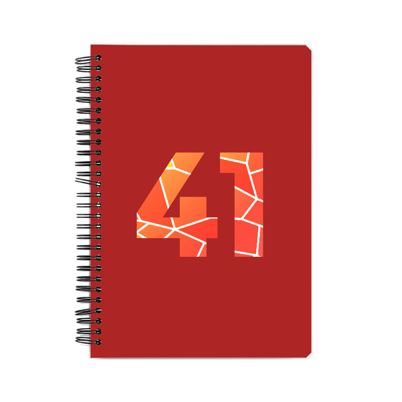 Notebook Plus One 41 Number Spiral Notebook (Red)