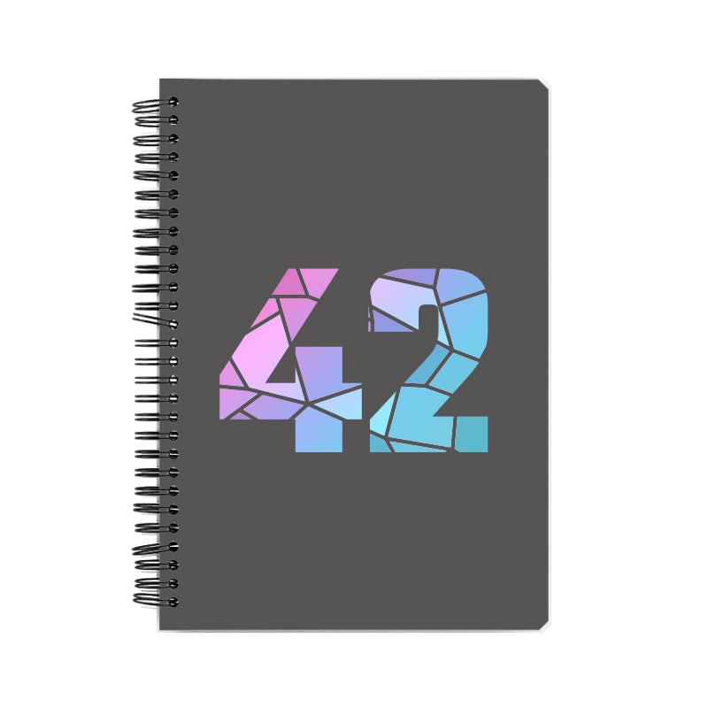 42 Number Notebook (Charcoal Grey)