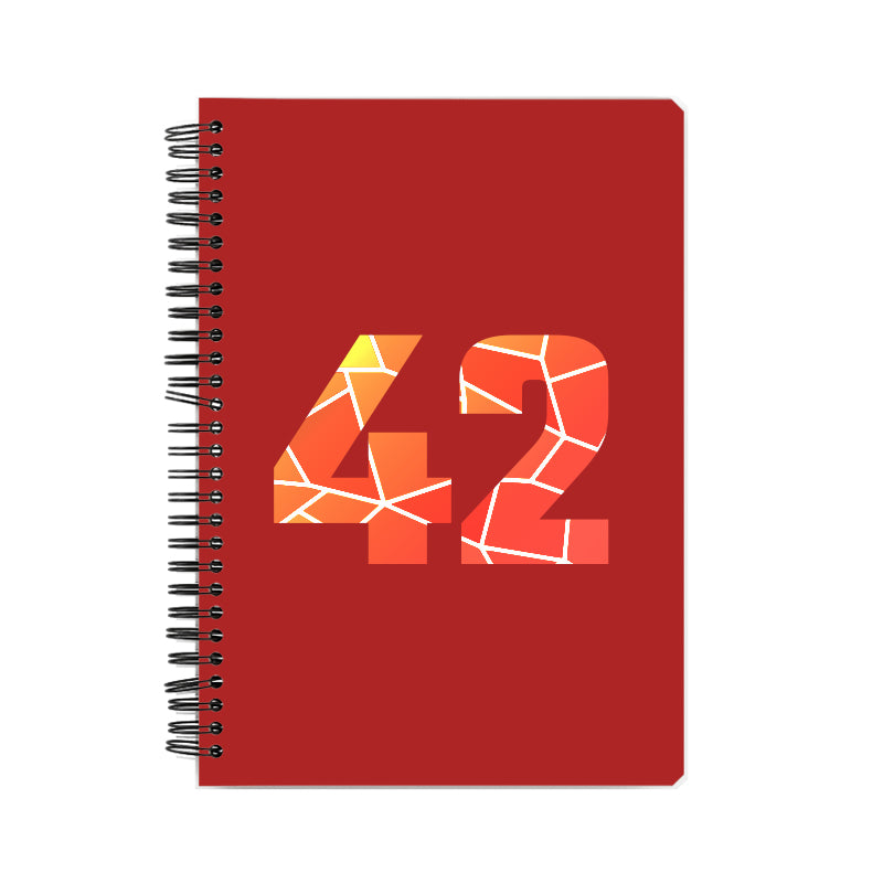 Notebook Plus One 42 Number Spiral Notebook (Red)