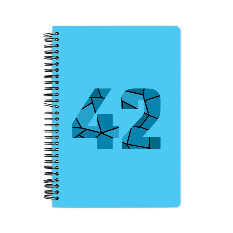Notebook Plus One 42 Number Spiral Notebook (Sky Blue)