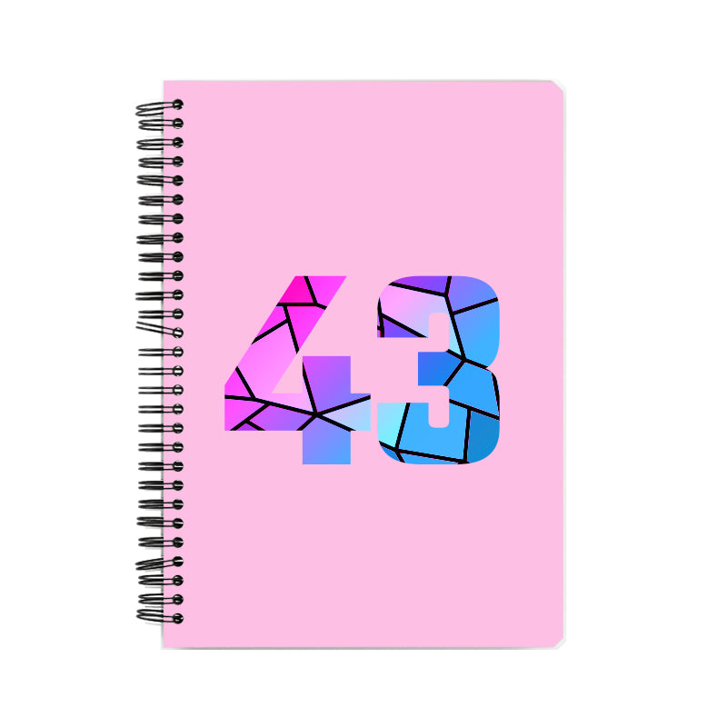 Notebook Plus One 43 Number Spiral Notebook (Light Pink)