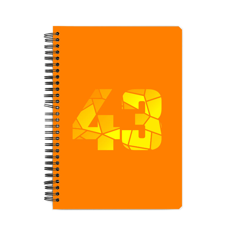 Notebook Plus One 43 Number Spiral Notebook (Orange)
