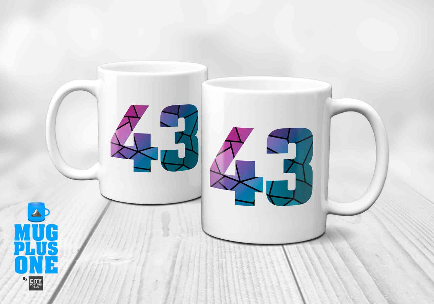 43 Number Mug (White)