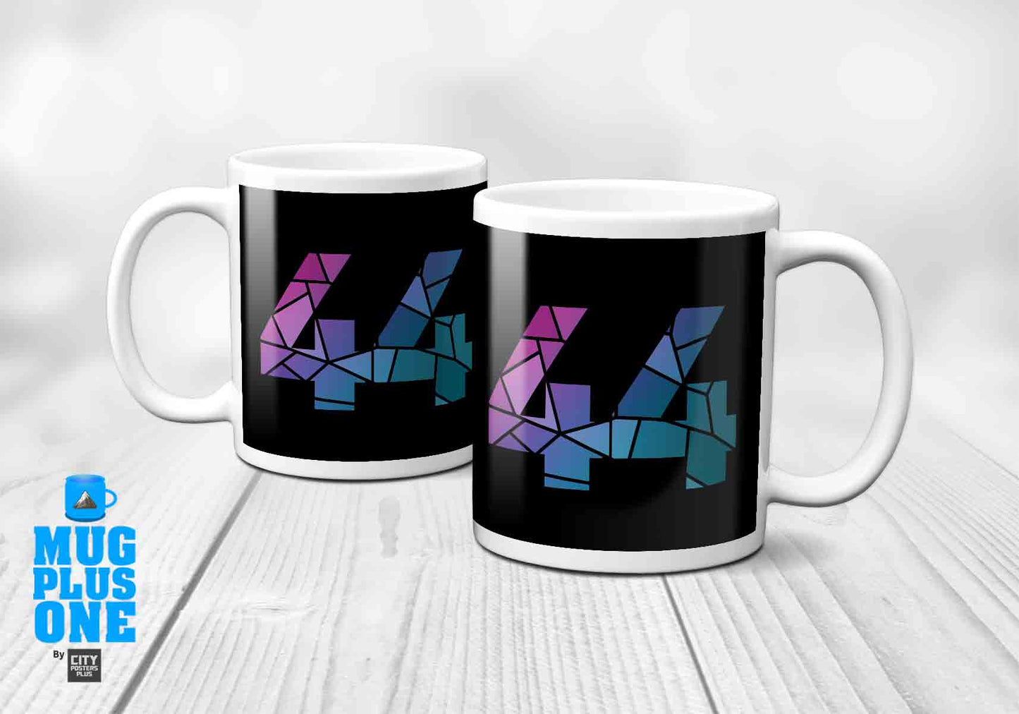 44 Number Mug (Black)