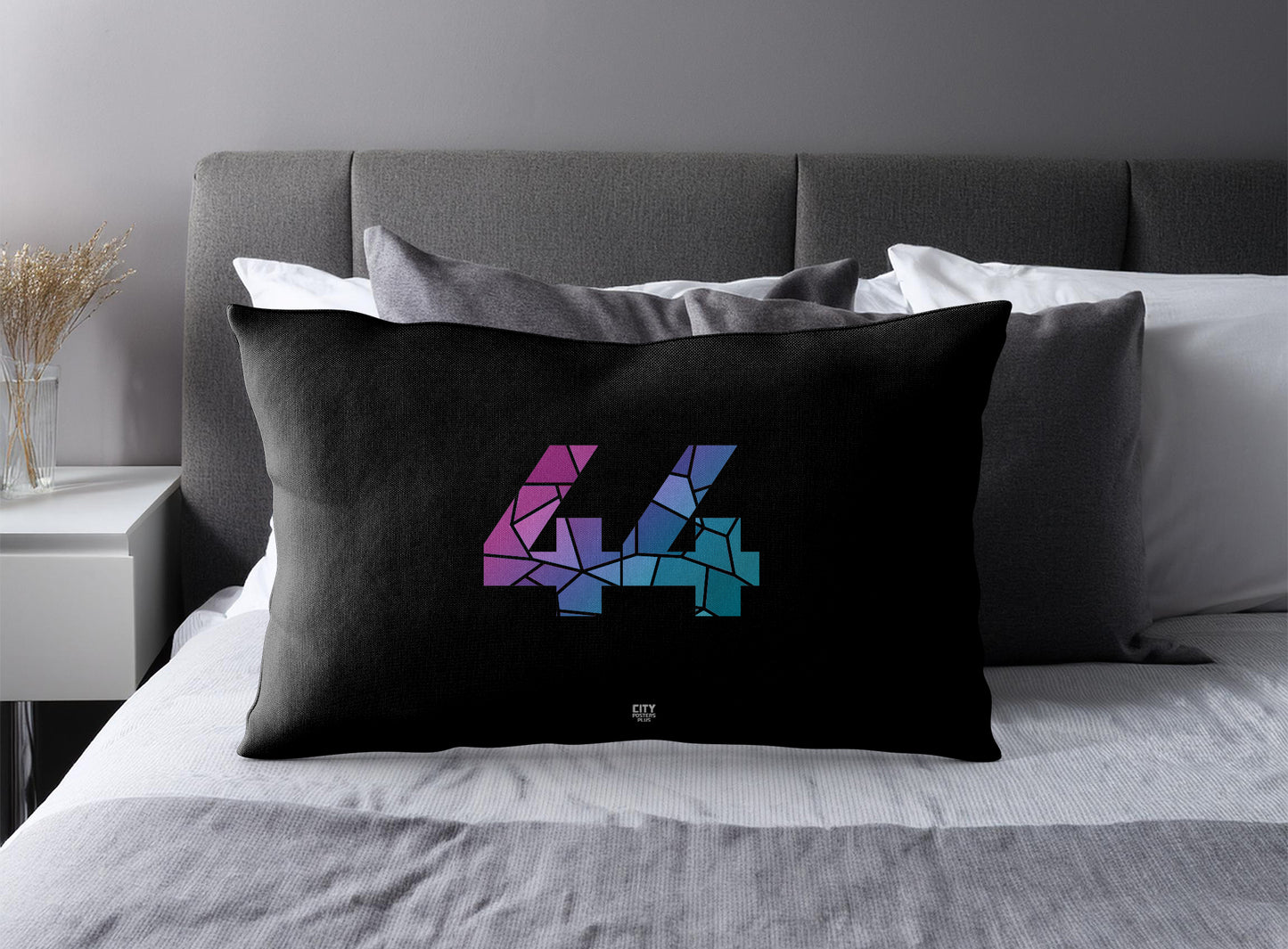 Print Deliver Plus 44 Number Square & Rectangle Pillow Cases | Modern Numeric Throw Pillow Covers