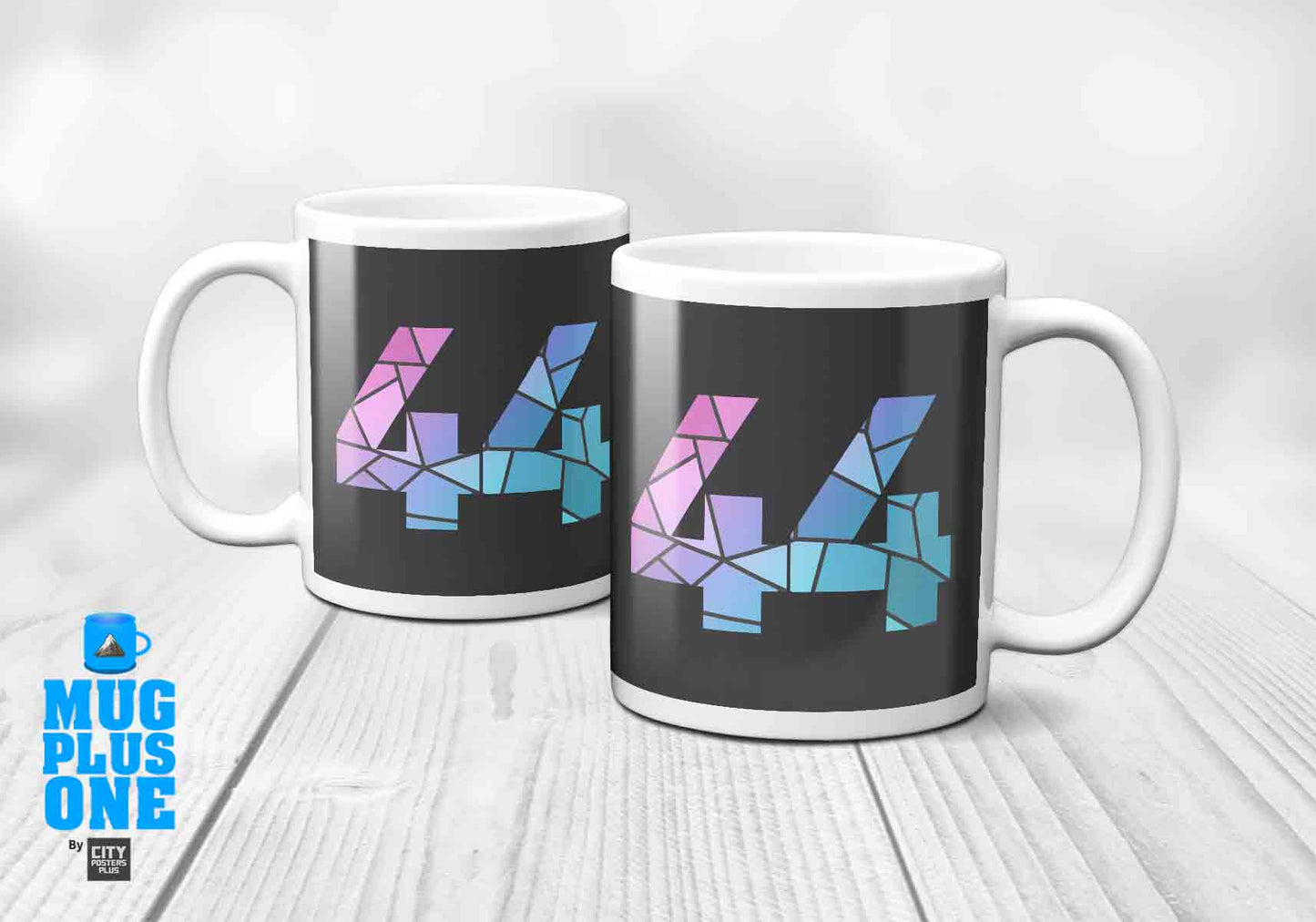 44 Number Mug (Charcoal Grey)