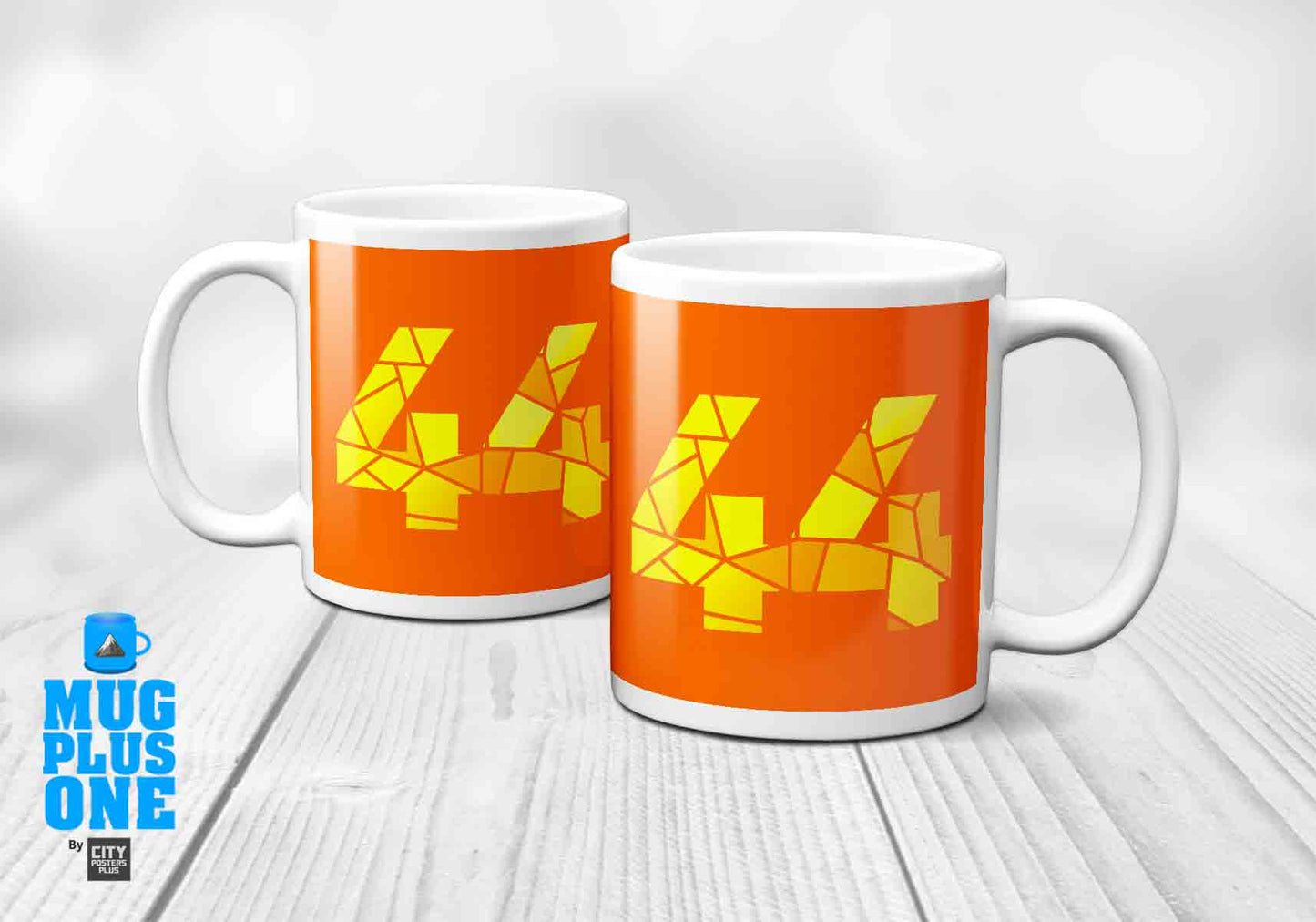 44 Number Mug (Orange)
