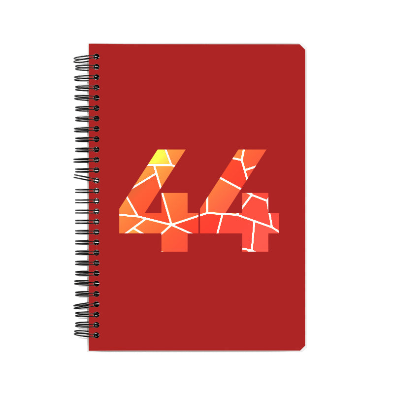 44 Number Notebook (Red)