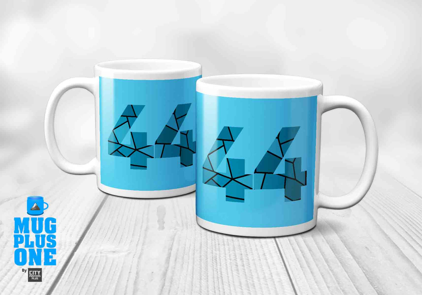 44 Number Mug (Sky Blue)